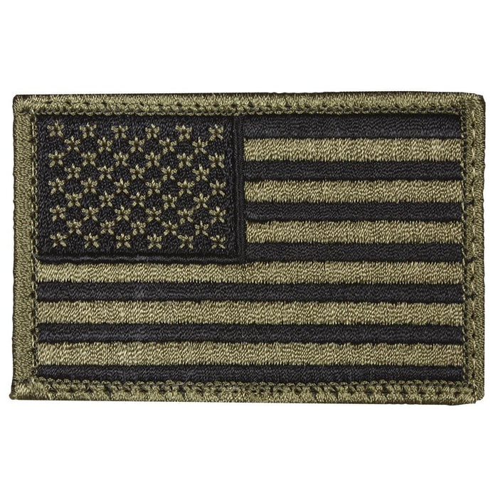 USA Left-Facing Flag Patch | Olive Drab