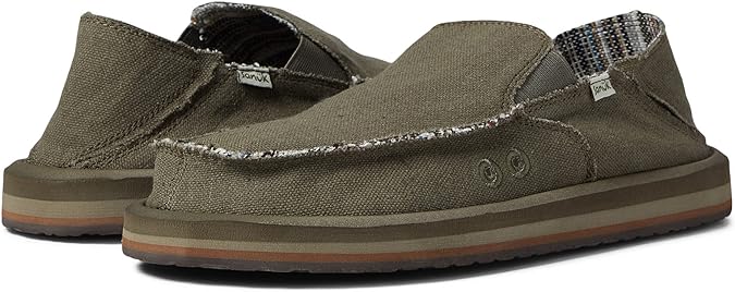 Sanuk Mens Vagabond St Hemp Sidewalk Surfer