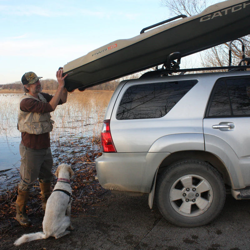 EZ ROLLER™ V-Rack Roof Carrier | Black