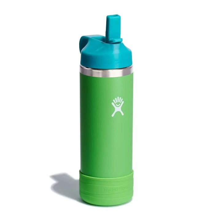 Kid's 18oz Wide Mouth Straw Cap Bottle | Grass