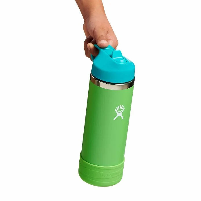 Kid's 18oz Wide Mouth Straw Cap Bottle | Grass