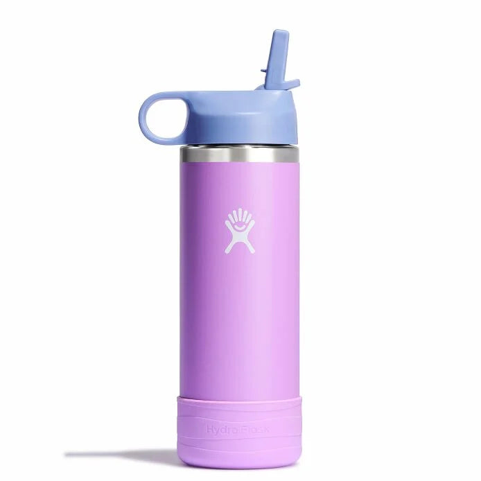 Kid's 18oz Wide Mouth Straw Cap Bottle | Anemone