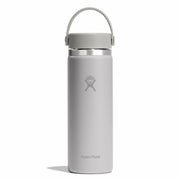 Gray Hydro Flask water bottle on a white background