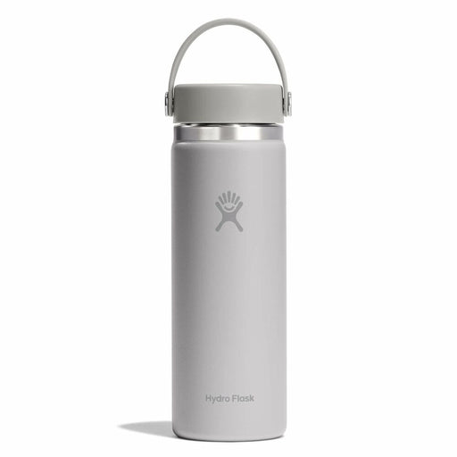 Gray Hydro Flask water bottle on a white background