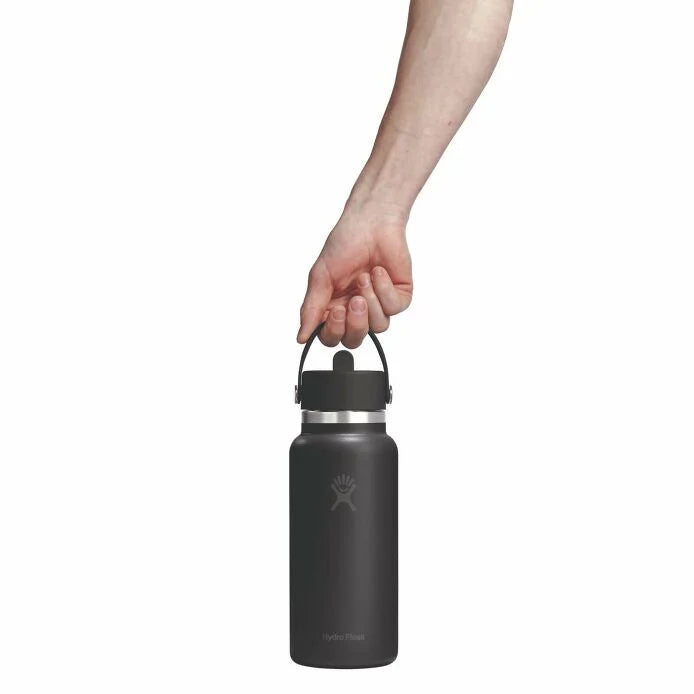 32 oz Wide Flex Straw Cap | Tonal Black