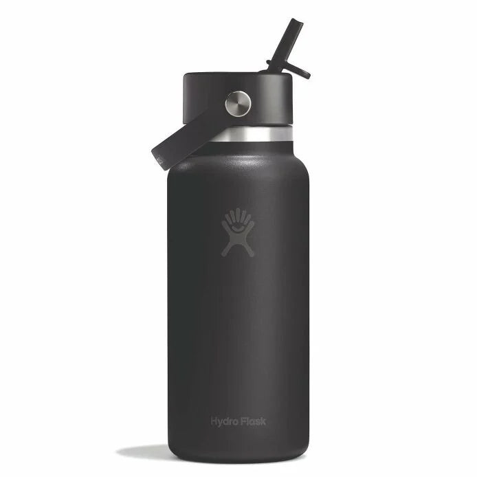 32 oz Wide Flex Straw Cap | Tonal Black