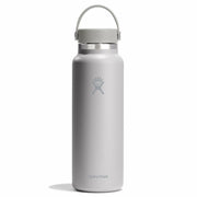 Gray Hydro Flask water bottle on a white background