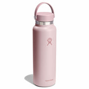 Pink Hydro Flask water bottle on a white background