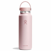 Pink Hydro Flask water bottle on a white background