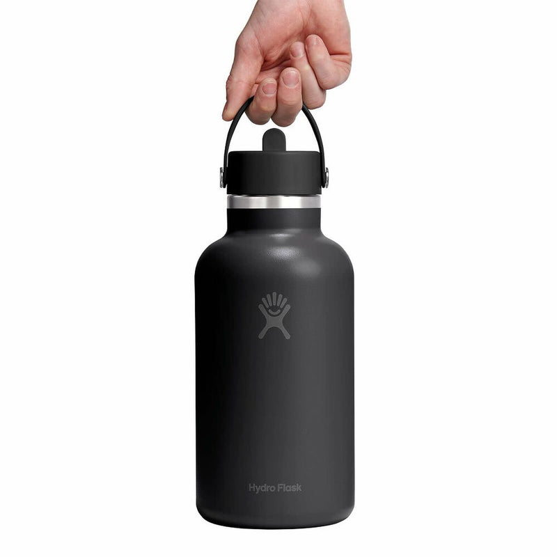 64 oz Wide Flex Straw Cap | Tonal Black
