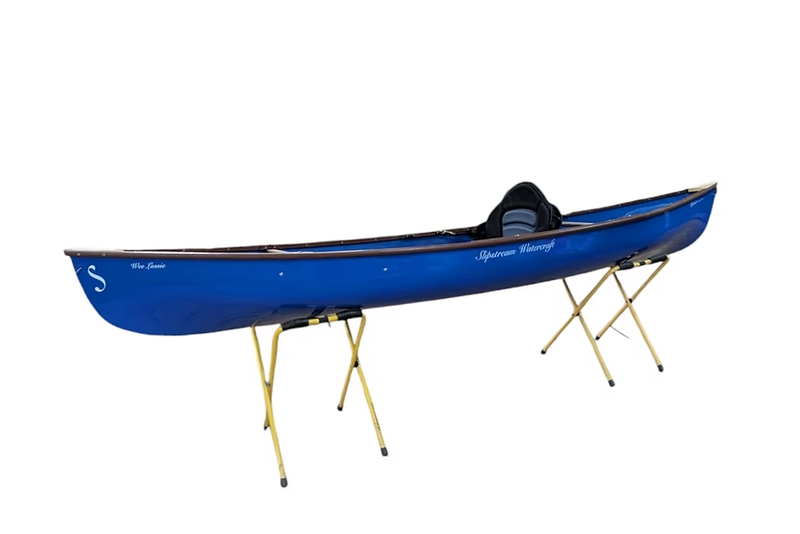 Wee Lassie 10'6" IBKC Hybrid Canoe with Stronghold Gunwales and Bungee Bridle | Royal Blue
