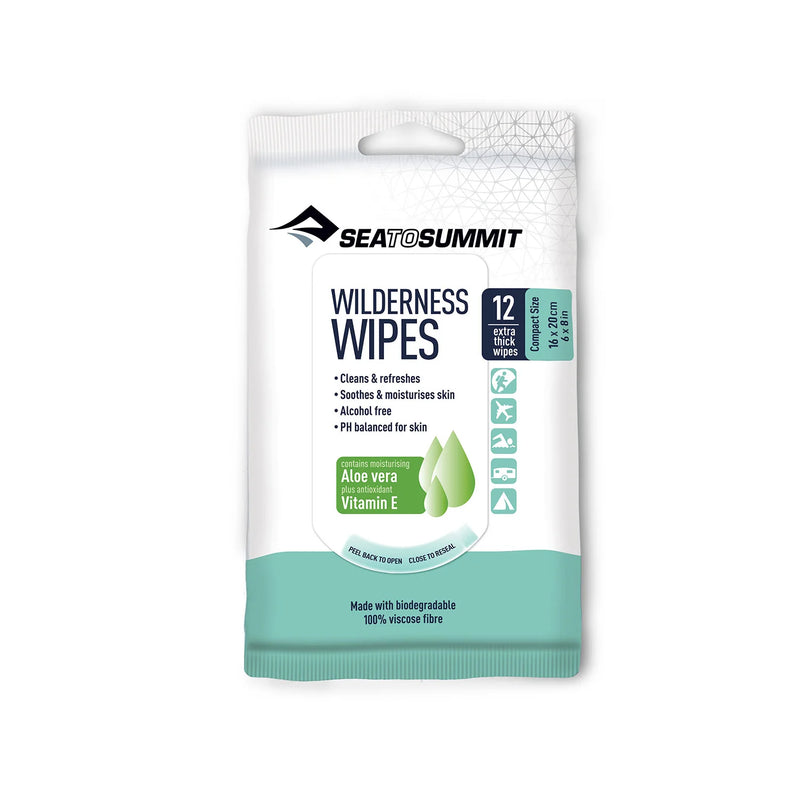 Pack of Sea to Summit Wilderness Wipes on a white background
