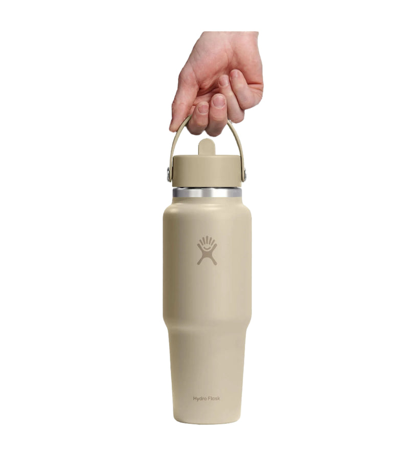 32oz Wide Mouth Travel Bottle With Flex Straw Cap | Oat
