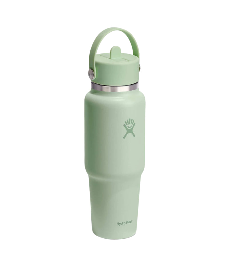 32oz Wide Mouth Travel Bottle With Flex Straw Cap | Aloe