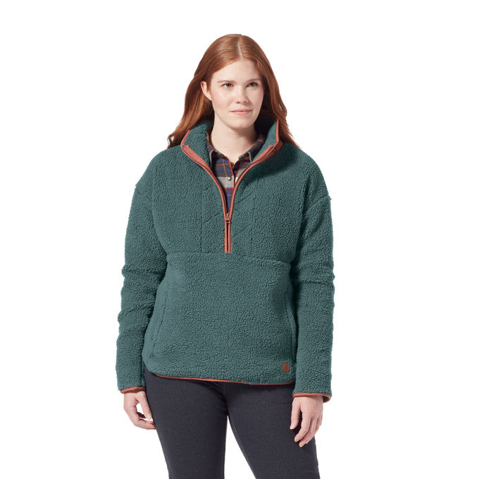 Royal Robbins Womens Urbanesque Half Zip Sherpa Pullover