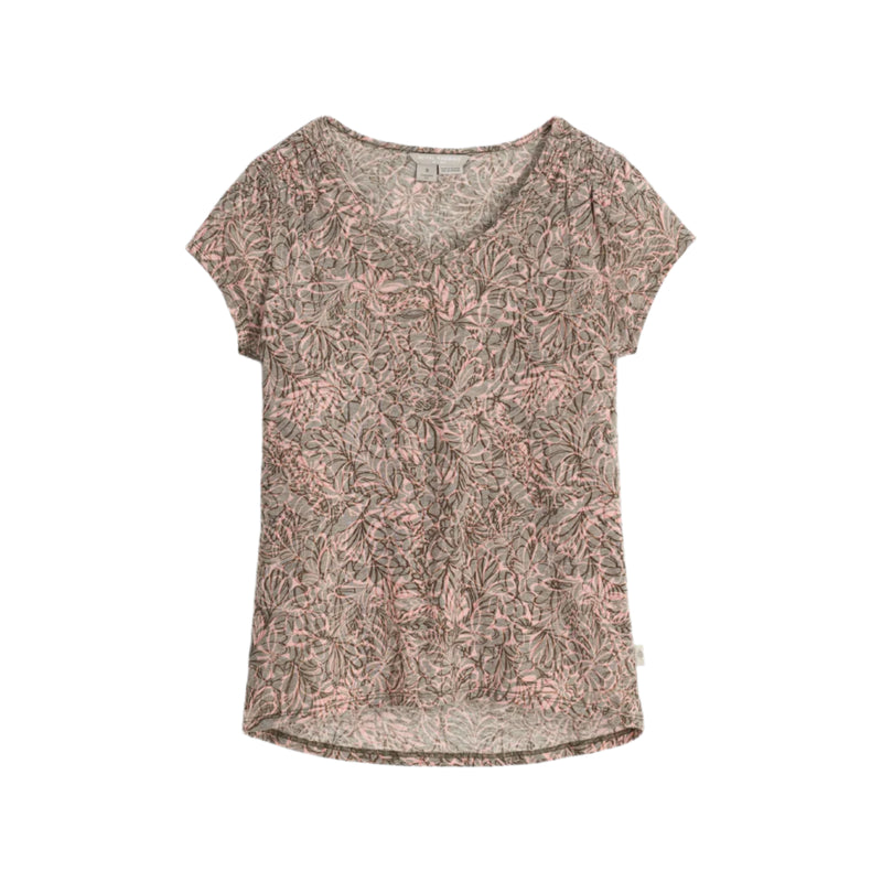 Women's Featherweight Tee | Dark Olive Yarrow Print