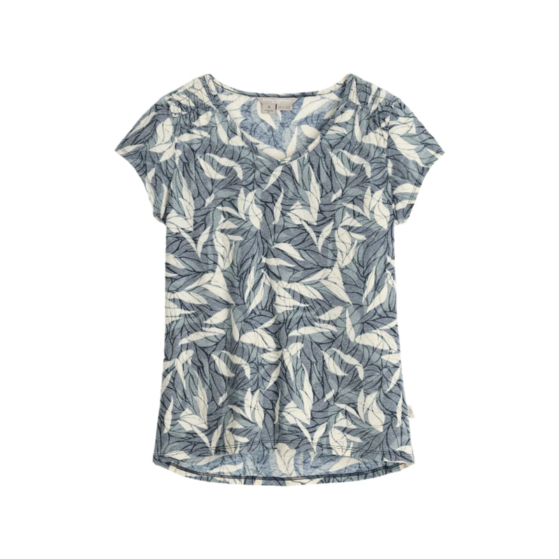 Women's Featherweight Tee | Deep Blue Presidio Print