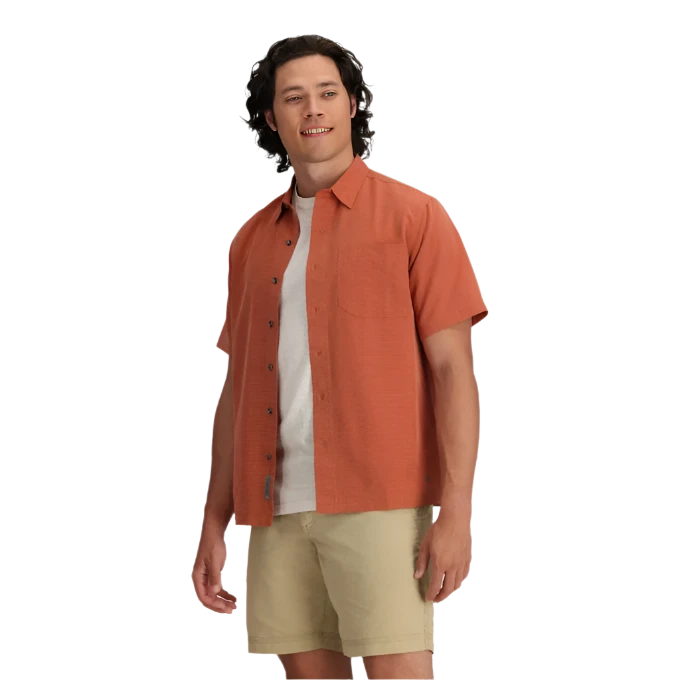 Royal Robbins Mens Desert Pucker Short Sleeve Shirt | BAKED_CLAY