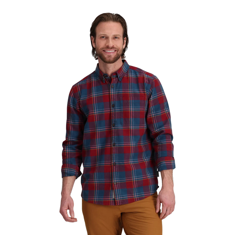 Royal Robbins Mens Lieback Cotton Flannel Button Down Shirt