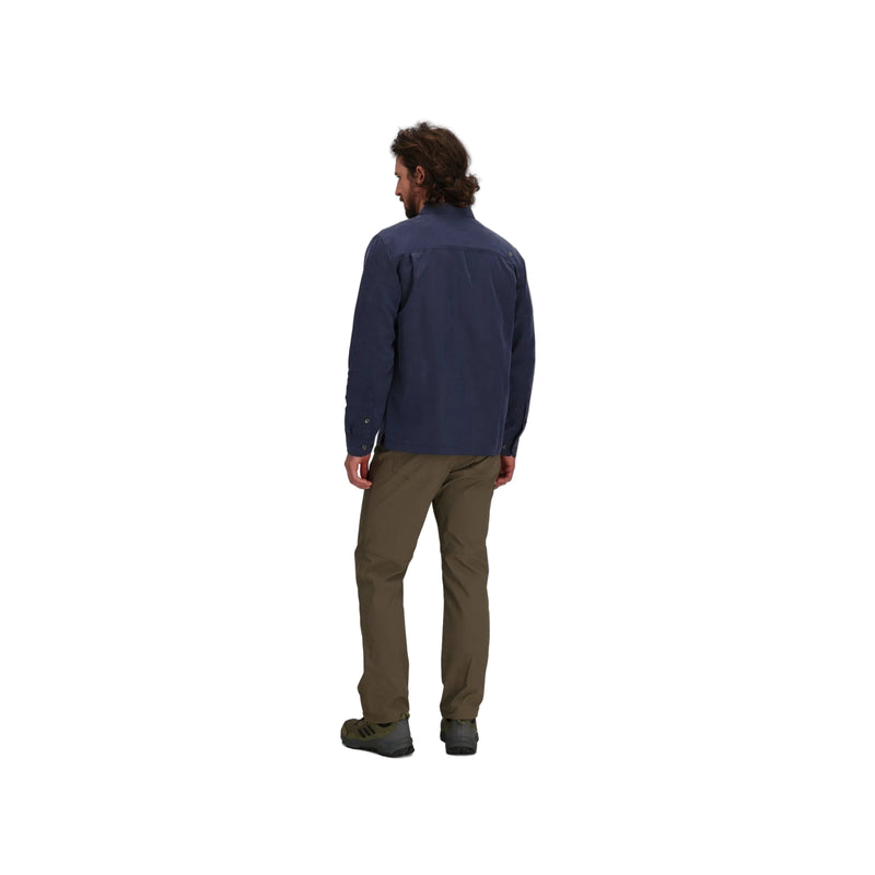Men's Desert Pucker Long Sleeve Shirt | Naval