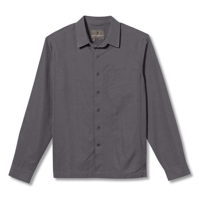 Men's Desert Pucker Dry Long Sleeve Shirt | Asphalt