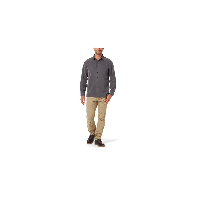 Men's Desert Pucker Dry Long Sleeve Shirt | Asphalt