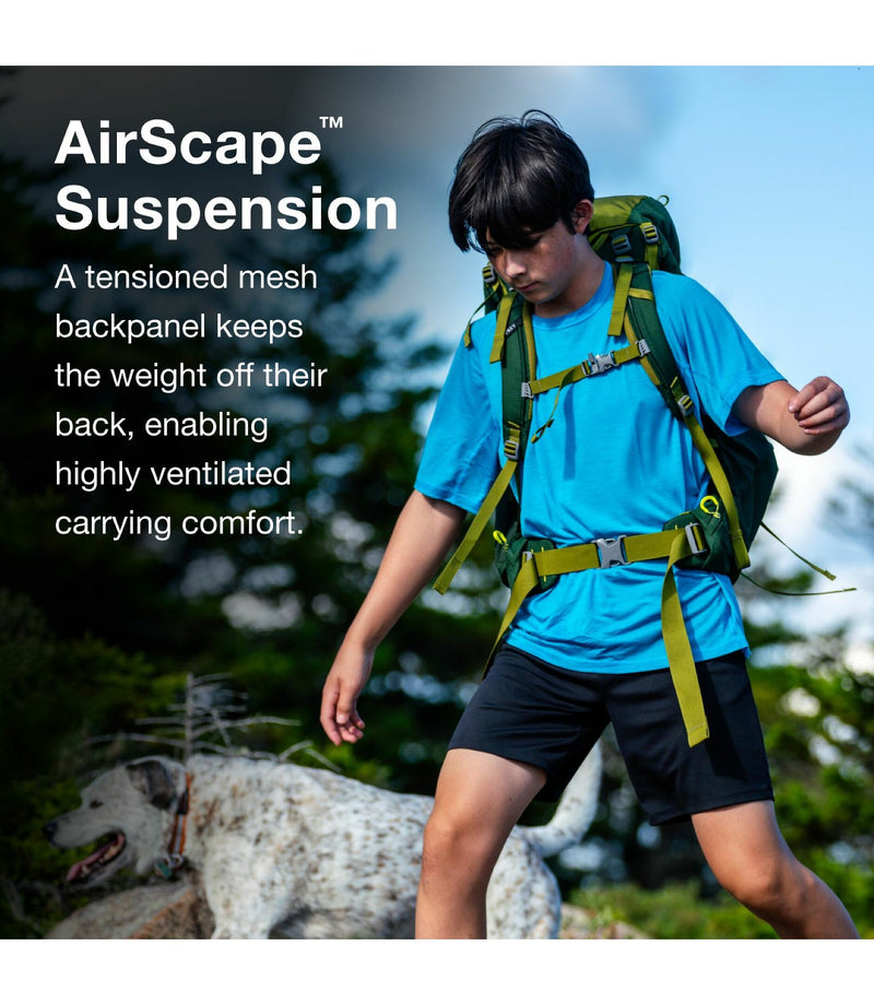 Ace 38 Youth Backpack | Green Canopy/Matcha Green