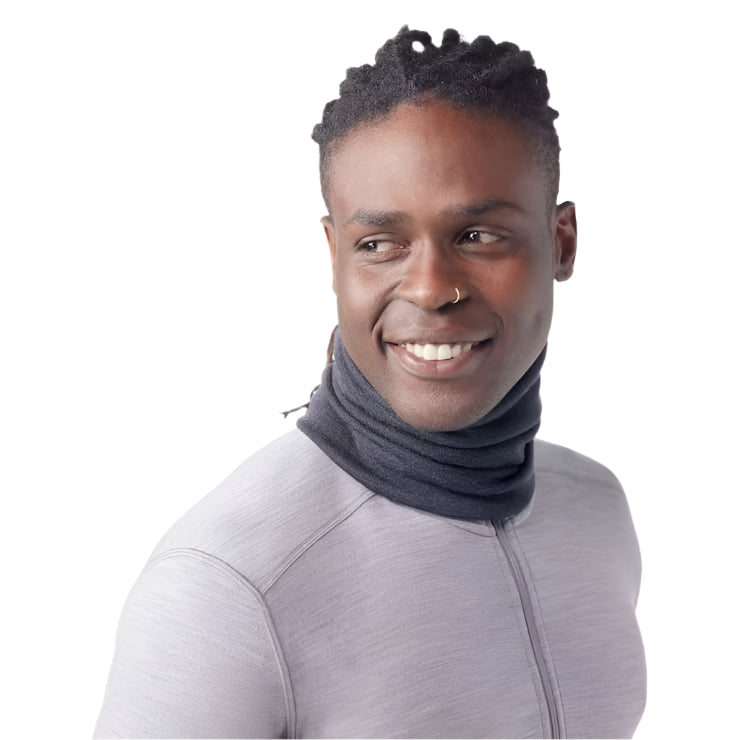 Thermal Merino Reversible Neck Gaiter | Charcoal Heather